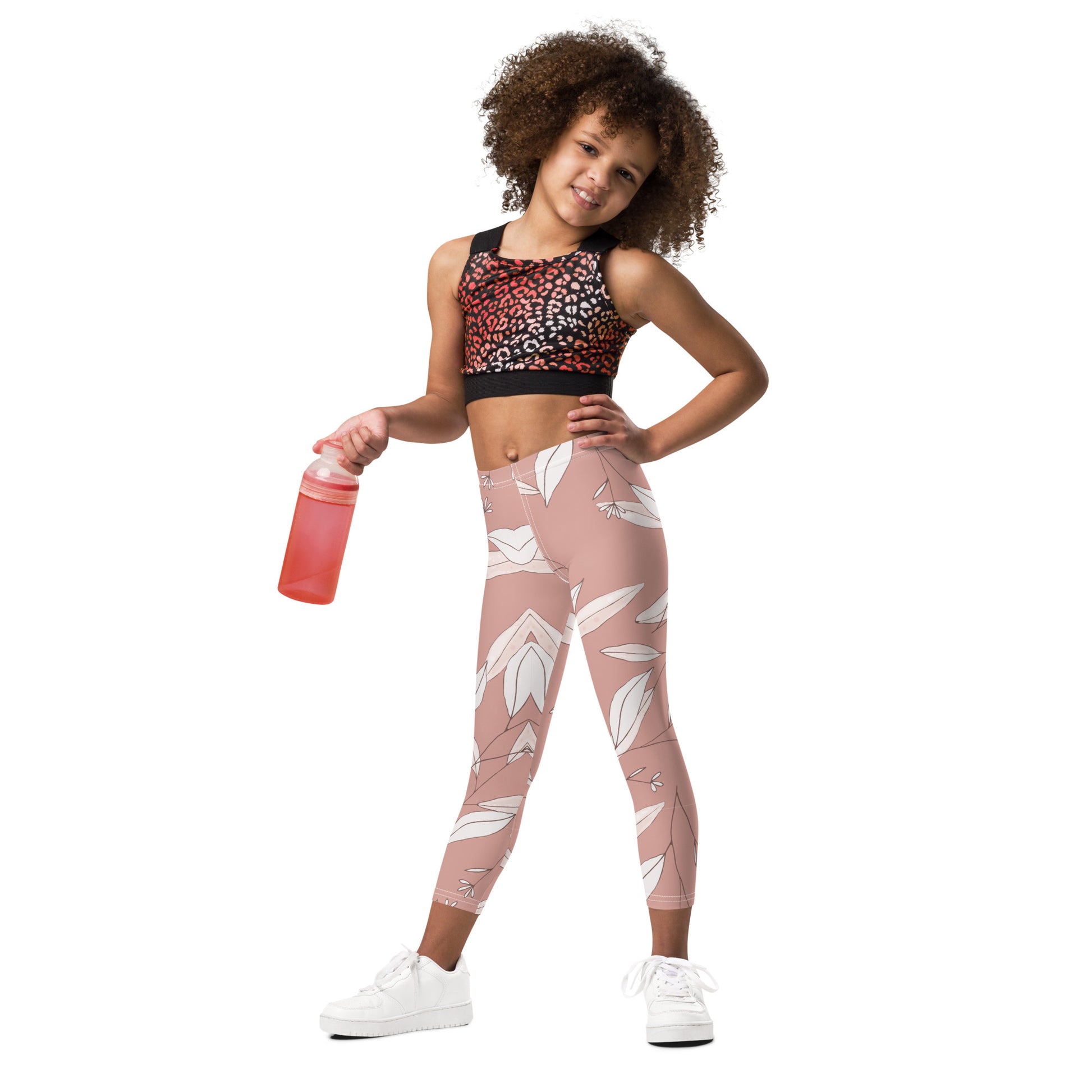 Feathered Finesse Girl's Leggings - FLAKOUT