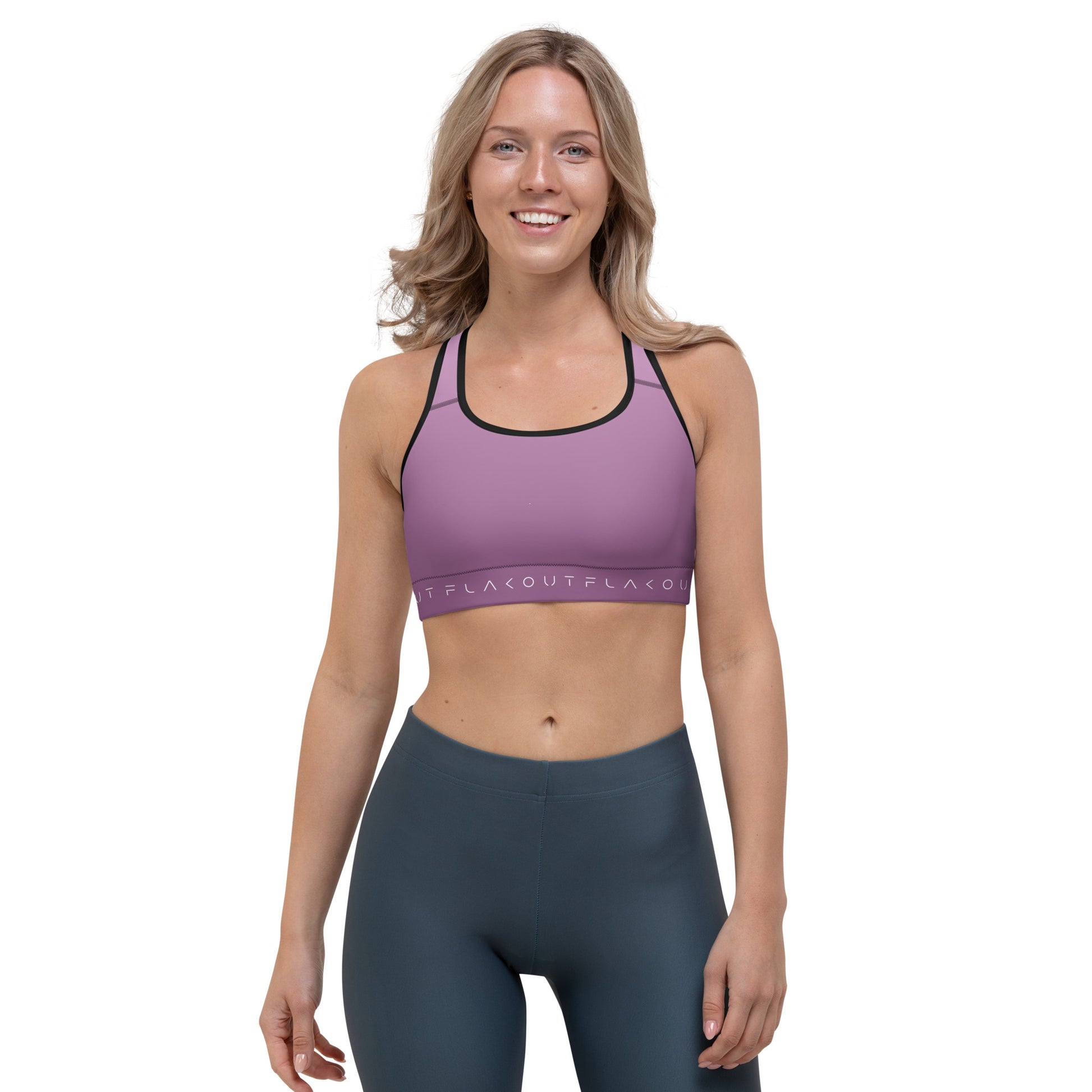 Violet Ecstasy Women's Sports Performance Bra - FLAKOUT