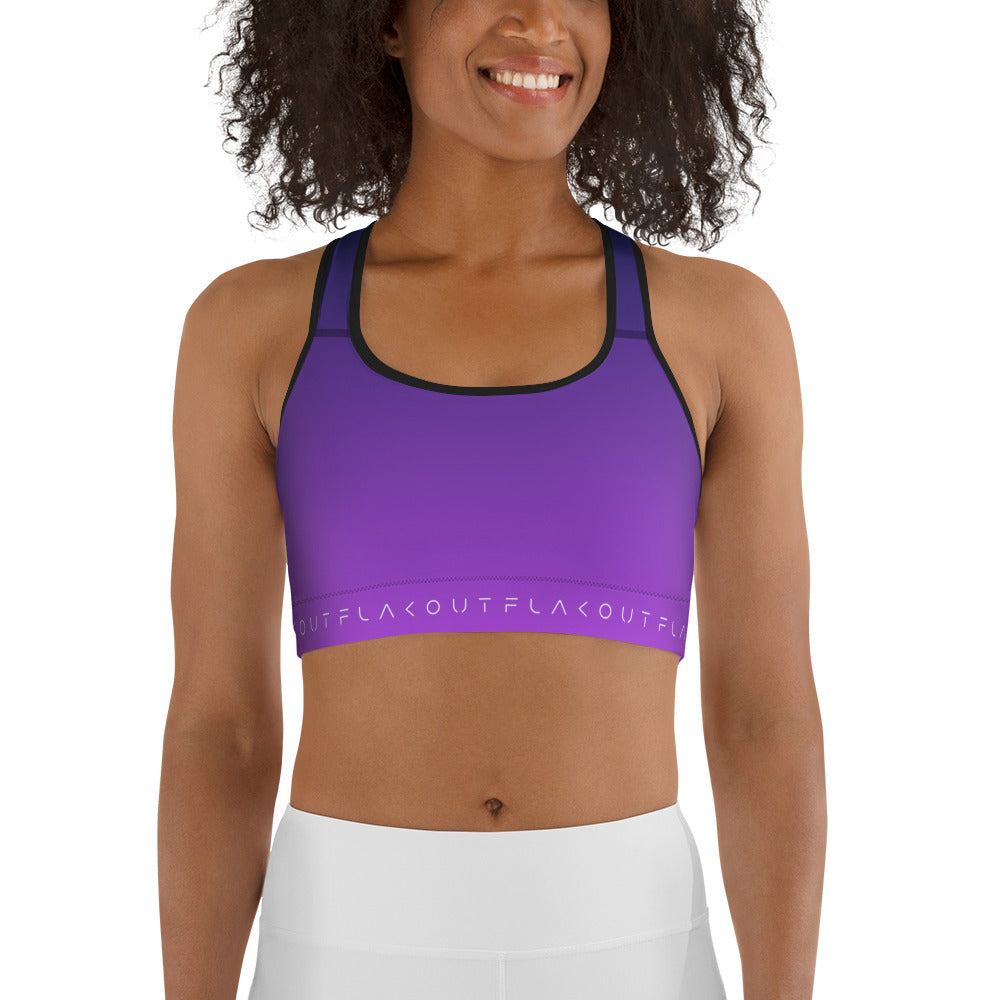 Lilac Twilight Women's Sports Performance Bra - FLAKOUT