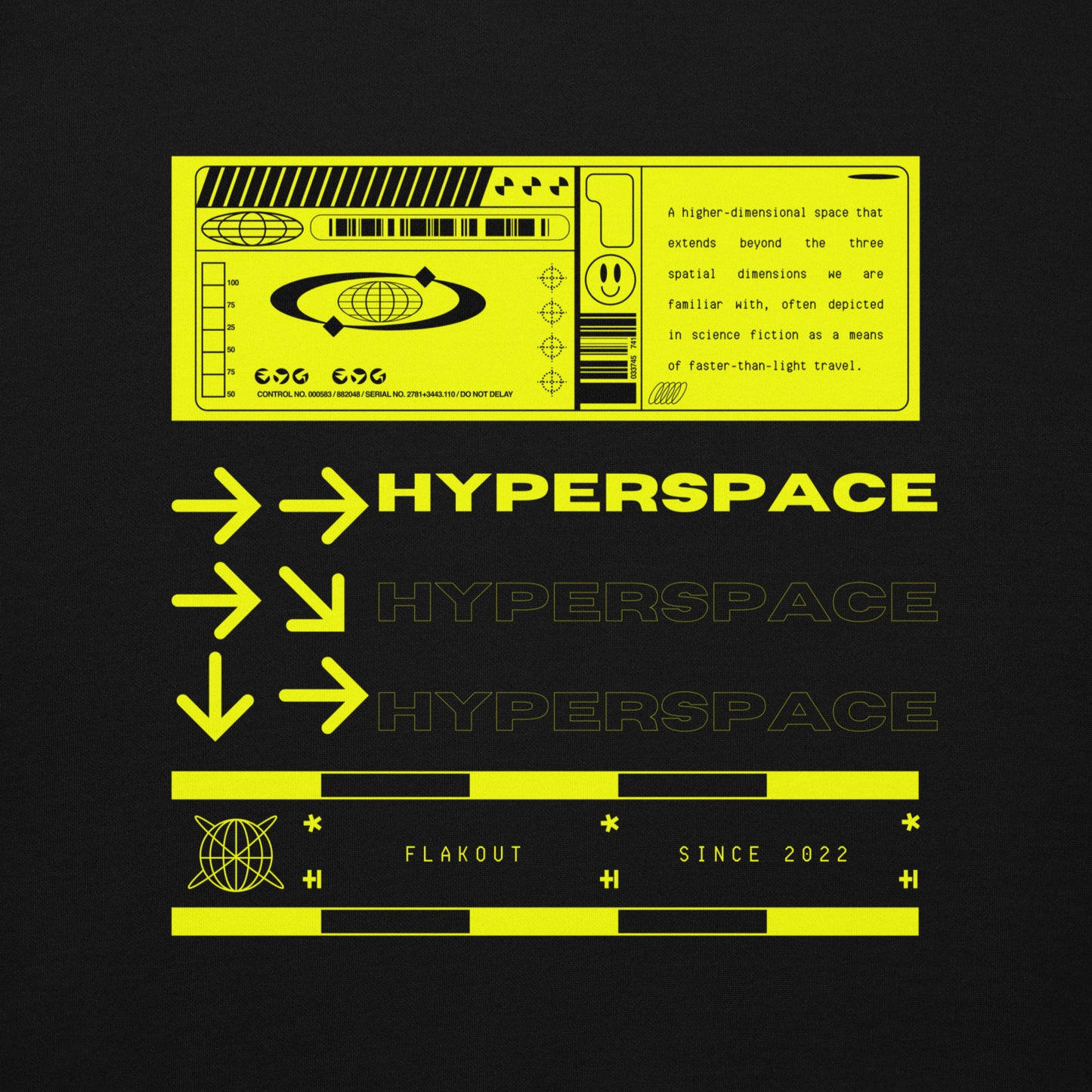 Hyperspace Unisex Hoodie - FLAKOUT