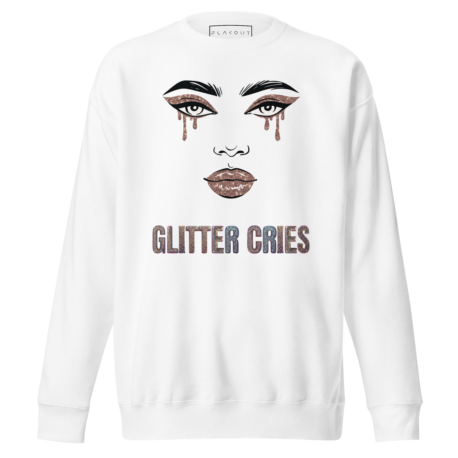 Glitter Cries Women's Fleece Sweatshirt - FLAKOUT