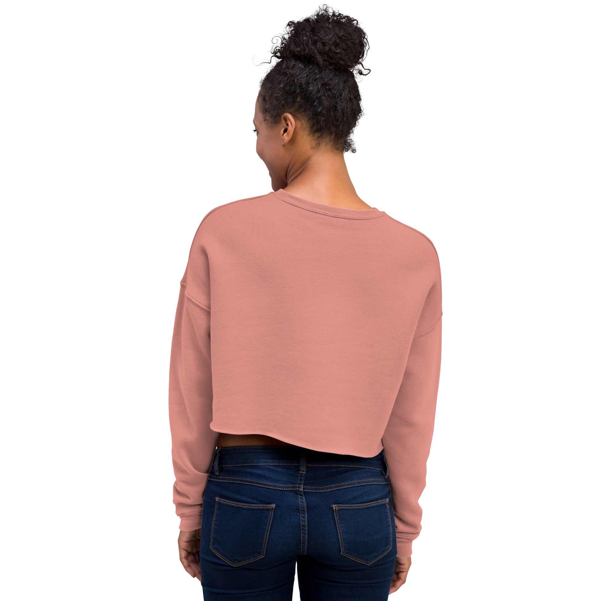 Nebuluxe Brilliance Women's Crop Sweatshirt - Mauve - FLAKOUT