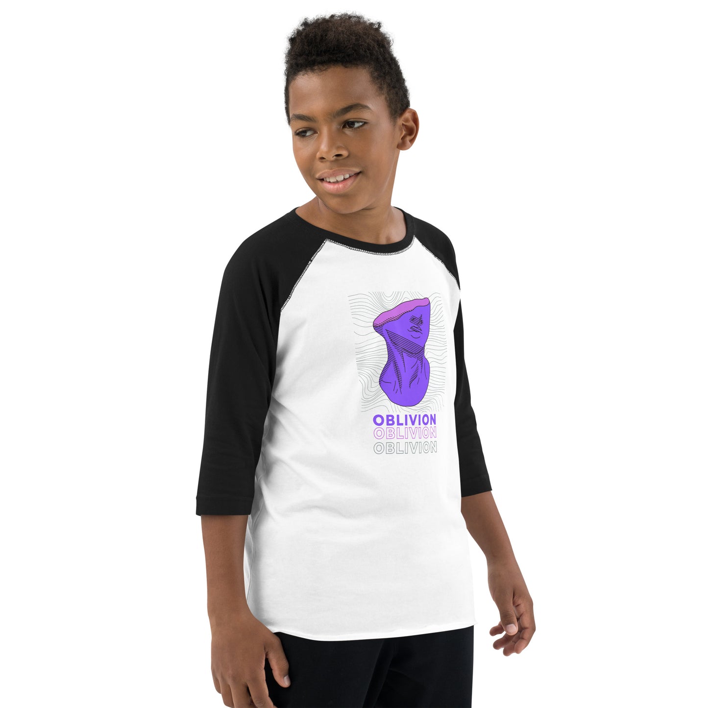 Violet Veil Of Oblivion Kid's Long Sleeve Shirt - FLAKOUT