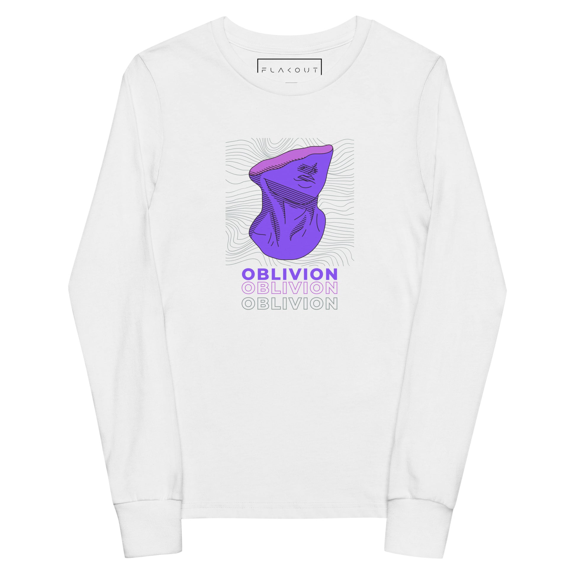 Violet Veil Of Oblivion Kid's Long Sleeve Shirt - FLAKOUT