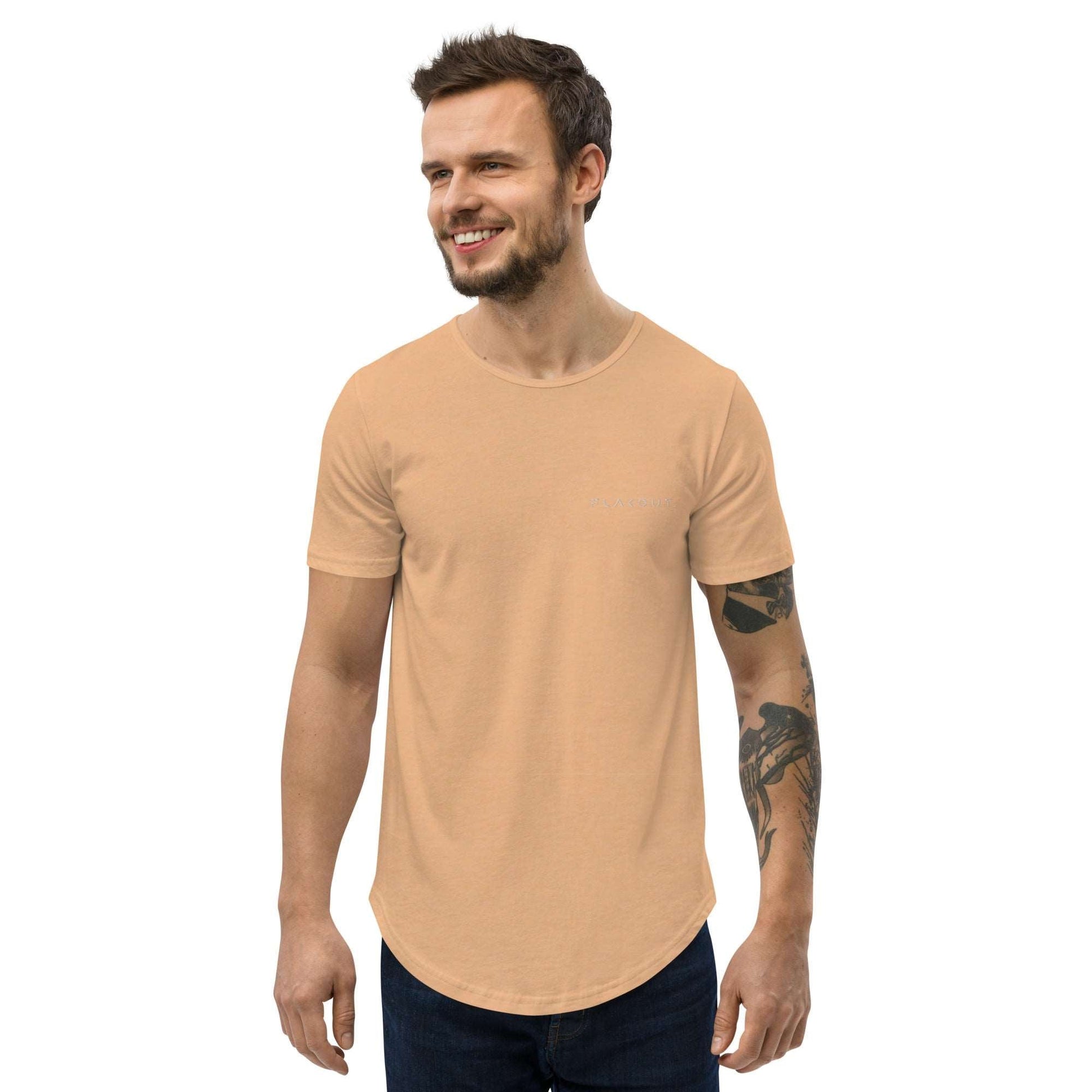 Men's Curved Hem T-Shirt - FLAKOUT