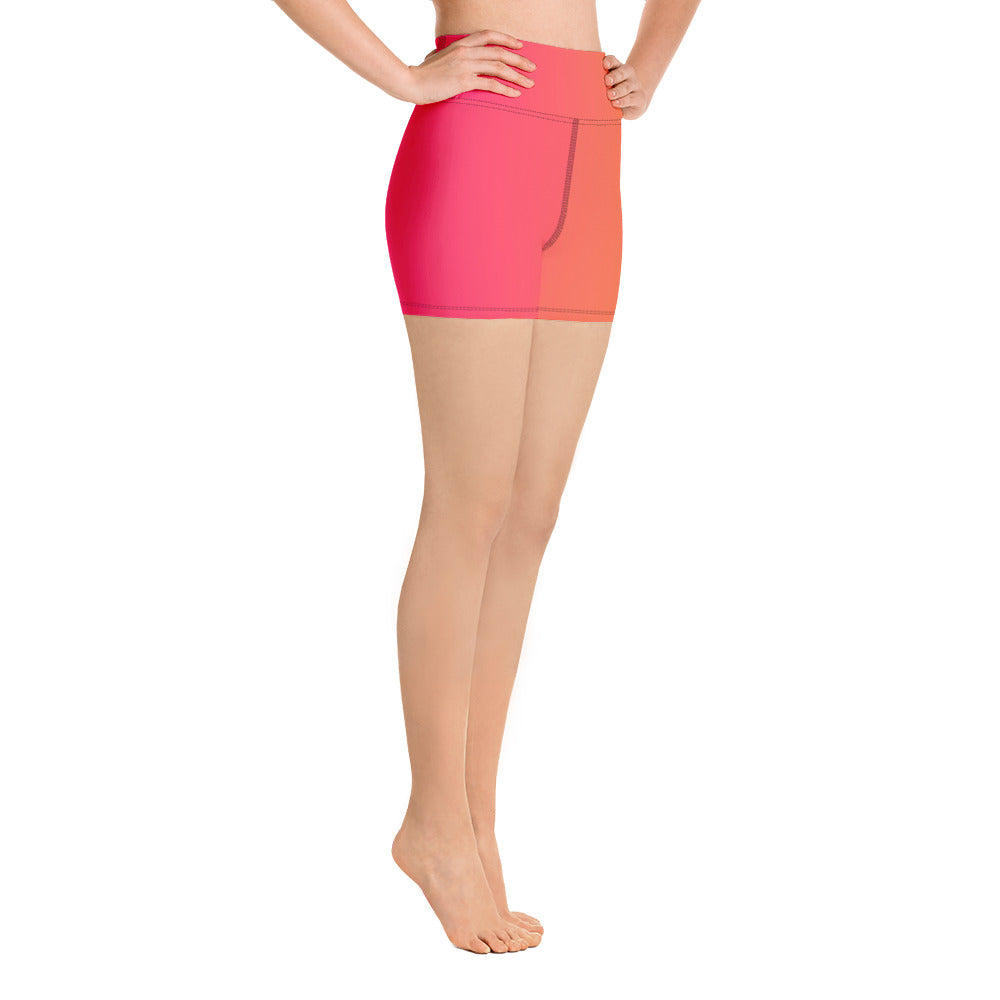 Citrus Splash Women's Yoga Shorts - FLAKOUT